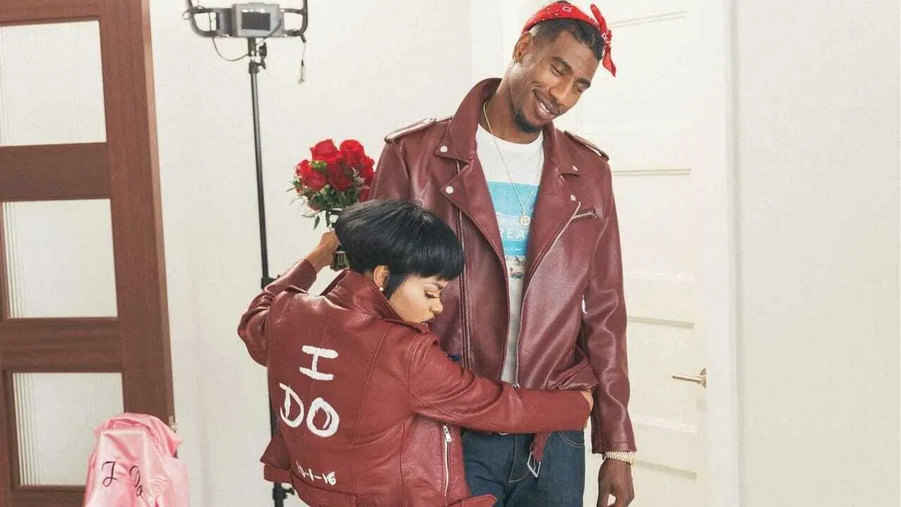 Teyana Taylor
Teyana Taylor and Iman Shumpert married at home on October 1, 2016, wearing matching cranberry leather biker jackets in front of the bathroom where their daughter Junie was born. Their daughter wore a tiny one too. We will never stop talking about this
